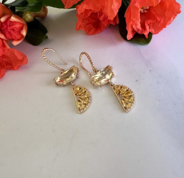 Colorful Cubic Zirconia Earrings