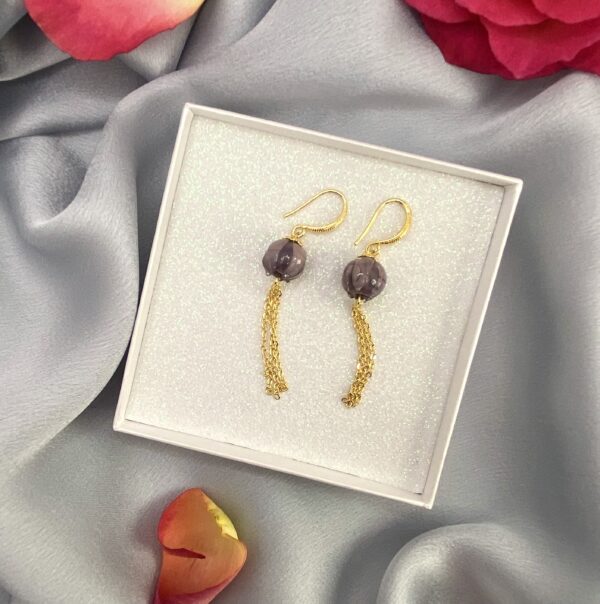 gold plated dangling earrings