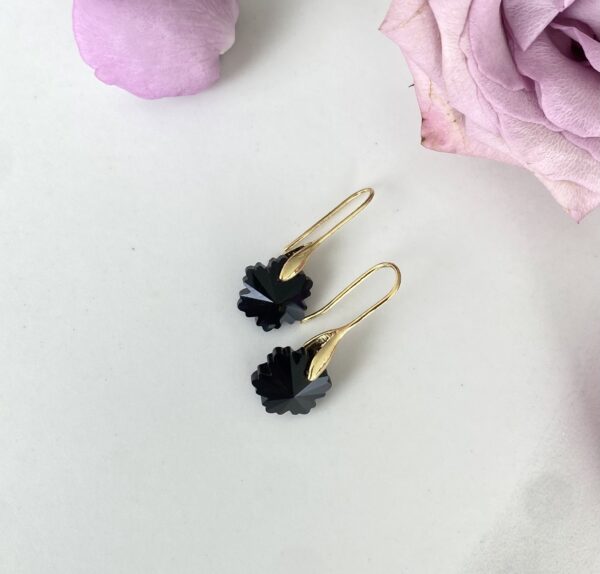 Black Crystal Earrings